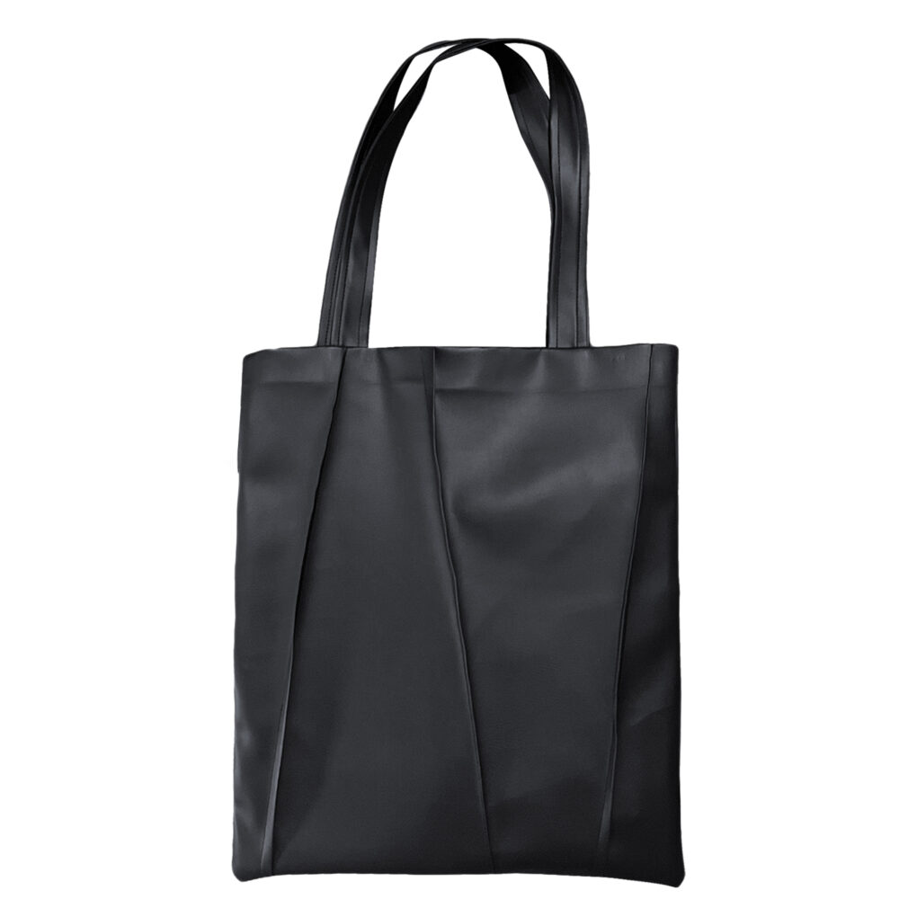 Embossed line PU Tote Bag