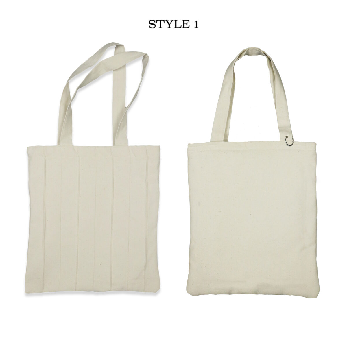 Embossed line Canvas Tote Bag Ver 1