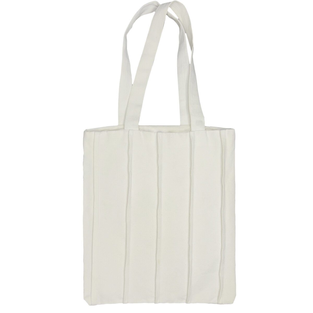 Embossed 5 line Canvas Tote Bag