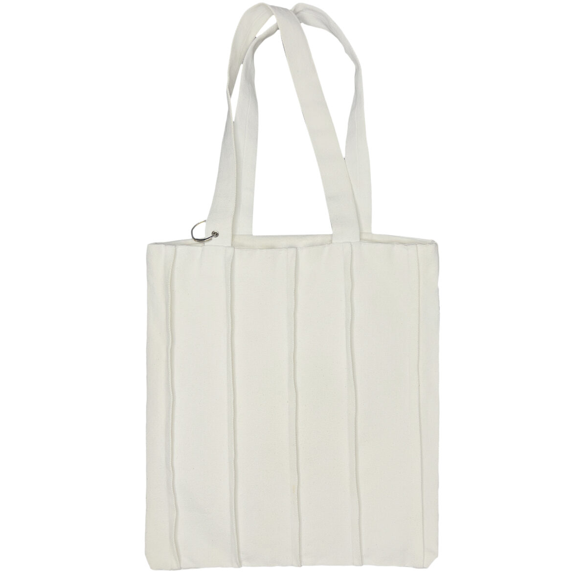 Embossed 5 line Canvas Tote Bag