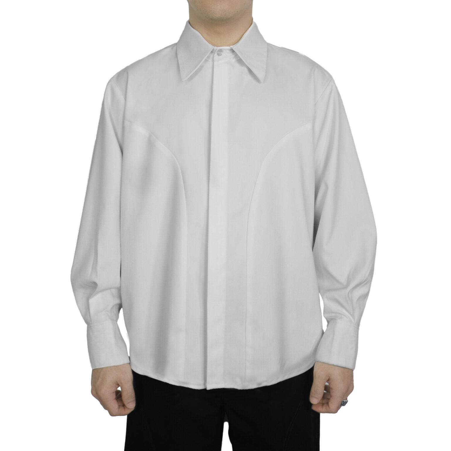 Pintuck Long Sleeve Shirt 1