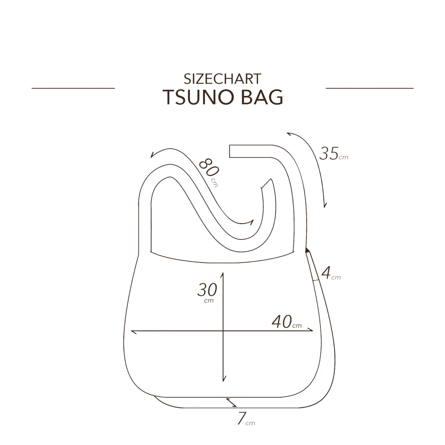 Leather Tsuno Bag with Criss Cross String