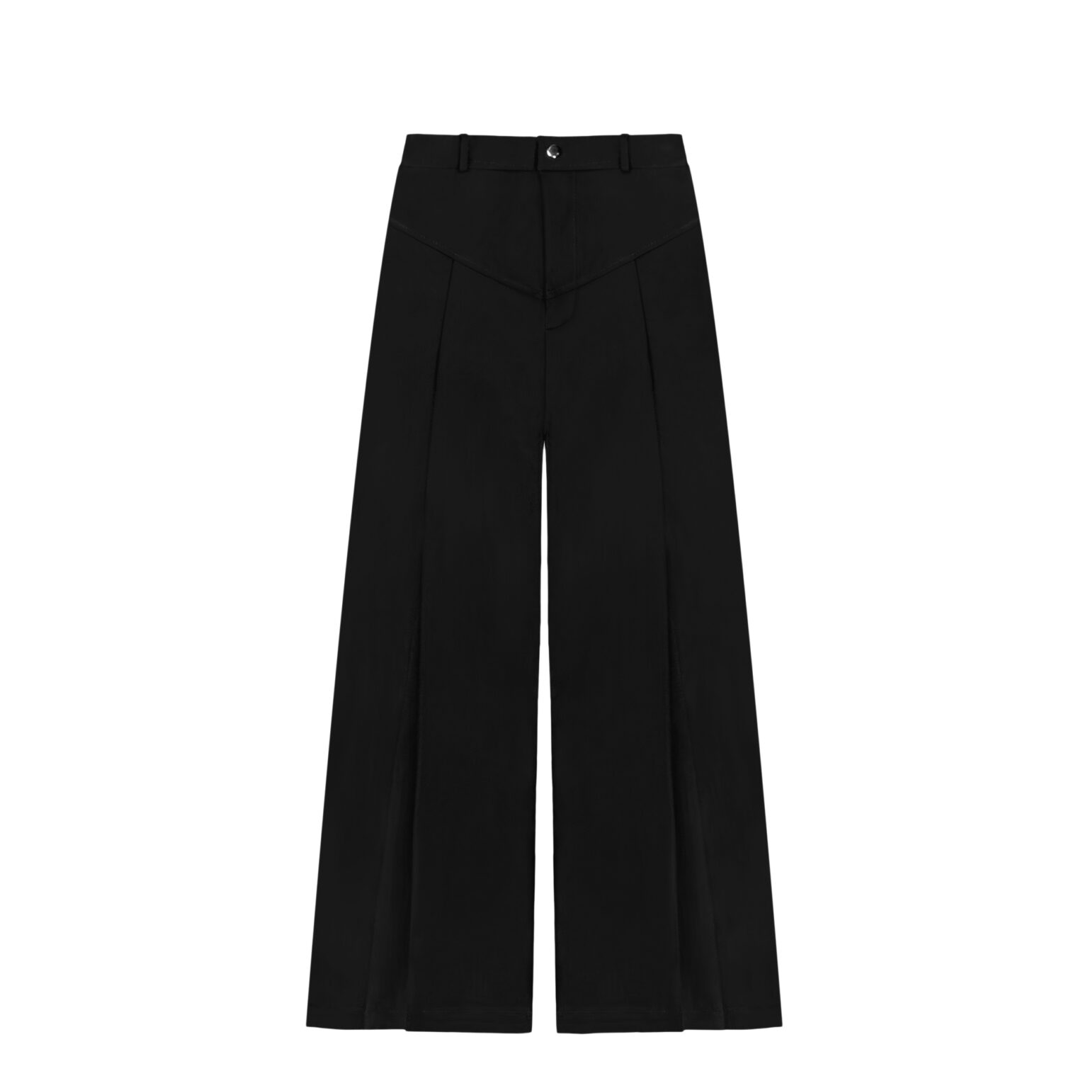 ZutterX Diagonal Pleated Wide Leg Pants