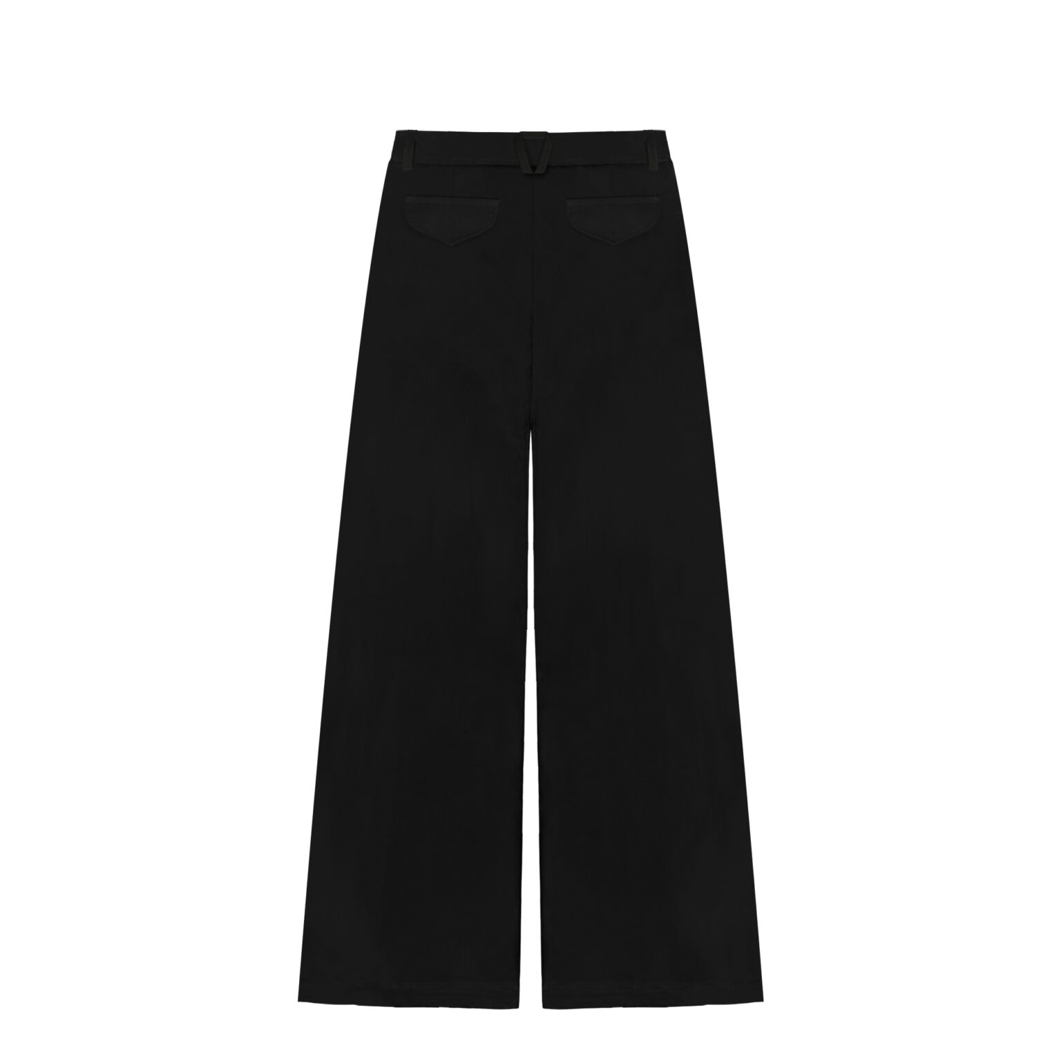 ZutterX Diagonal Pleated Wide Leg Pants