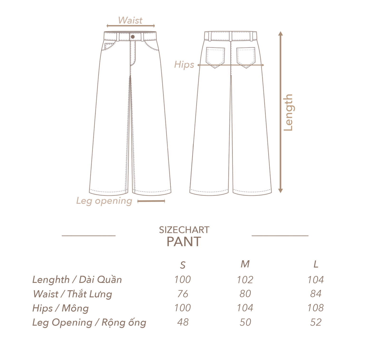 ZutterX Wide Fit Pants with Rear Cross Lace