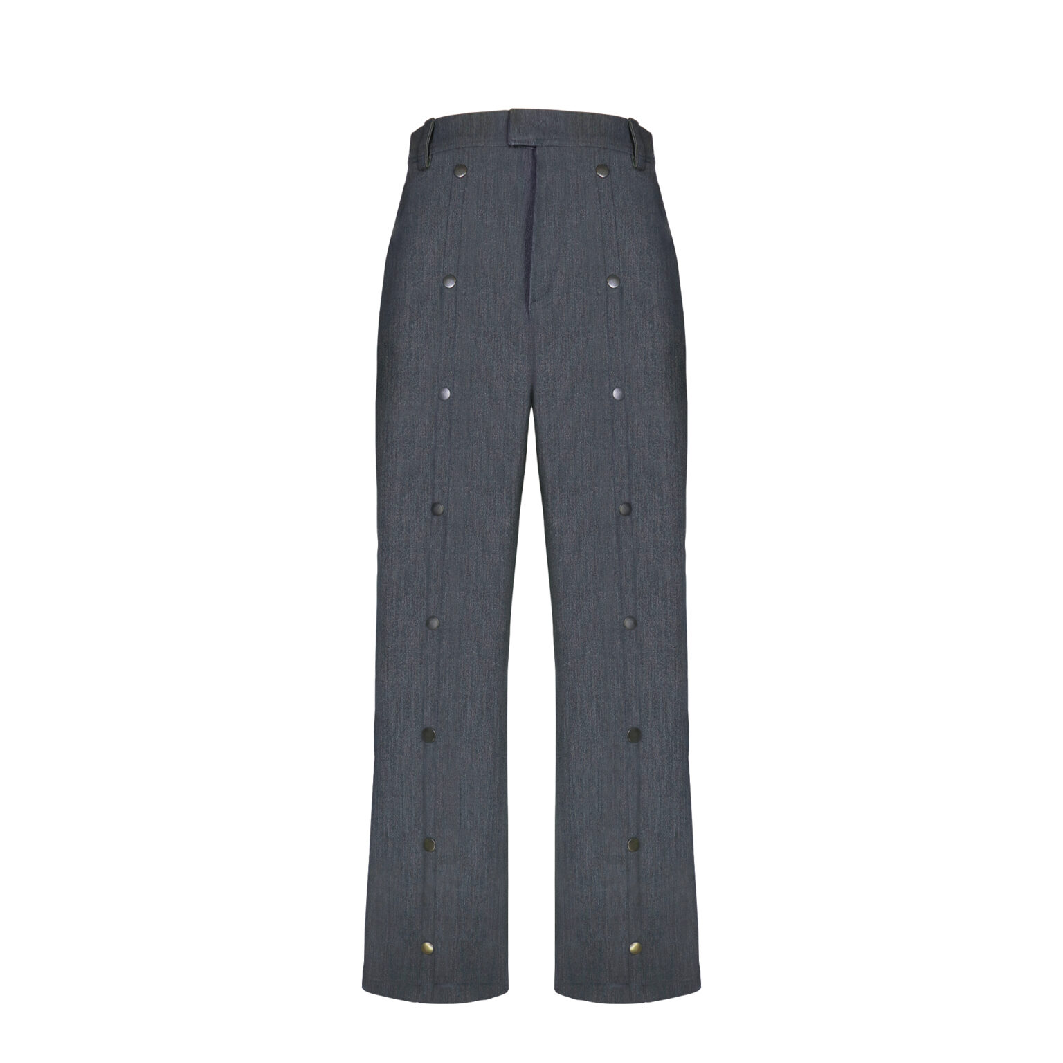 ZutterX Wide Fit Denim Pants with Button Row