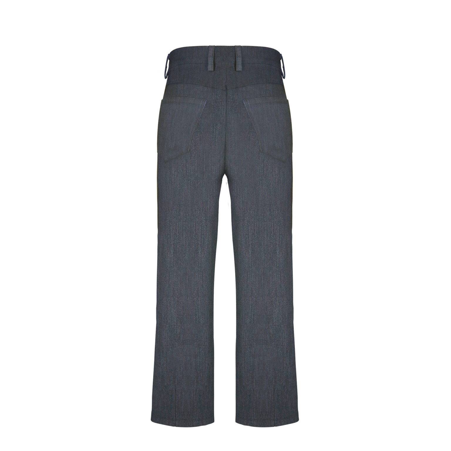 ZutterX Wide Fit Denim Pants with Button Row